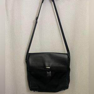 MONTBLANC leather crossbody bag made in italy